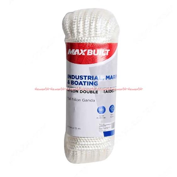 Gambar Maxbuilt 15m Industrial& Boating White Tali Nilon Ganda Polyster Ganda dari Disinibae2 undefined Tokopedia