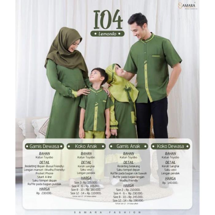 Gambar Baju Gamis Wanita Sarimbit Keluarga I04 Lemonilo by Samara Terbaru - Gamis ibu, S dari Iq-mut Store undefined Tokopedia