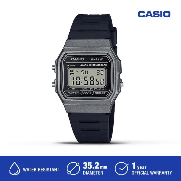 Casio Jam Tangan Pria F-91wm-1bdf