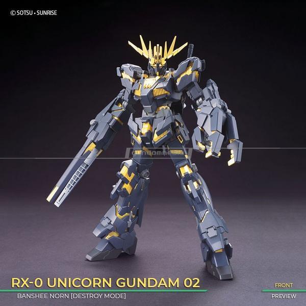 Gambar HGUC Unicorn Gundam Banshee Destroy Mode New ORI BANDAI Mainan Gundam dari mualidia undefined Tokopedia