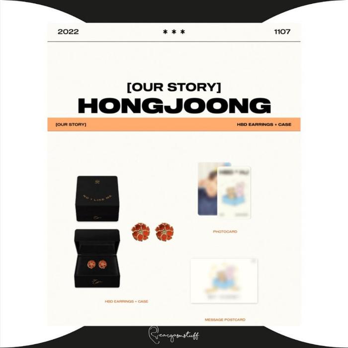 Jual HONGJOONG ATEEZ - 2022 OUR STORY BIRTHDAY MD EARRINGS CASE 