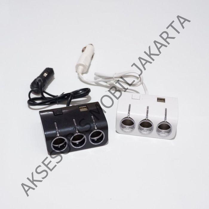 Gambar Colokan Lighter 3 Lubang USB Lubang Pemantik Rokok Colokan Usb MOBIL A - Hitam dari Aksesoris Mobil Jkt undefined Tokopedia