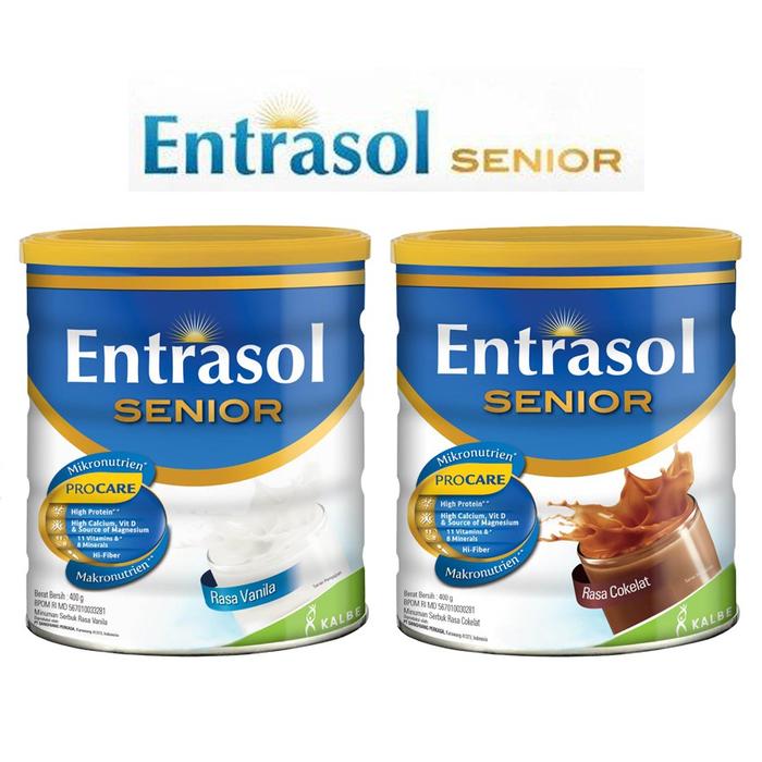 Gambar Jual Entrasol Senior VanillaCoklat 400 gr Diskon dari anikanikjaya767 undefined Tokopedia