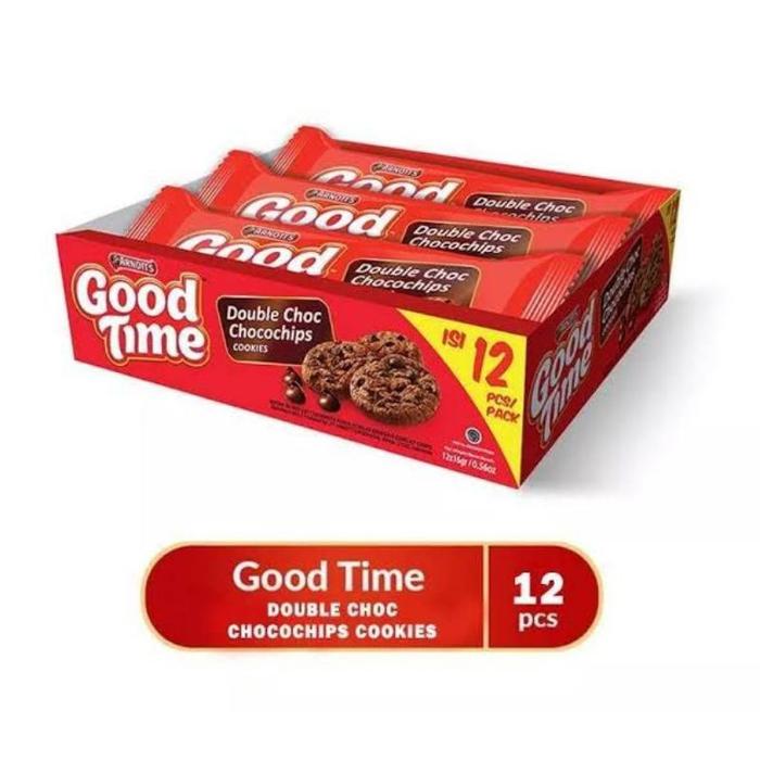 Gambar (0_0) Good Time Biskuit Double Choco isi 12 Pcs/Box ("_") dari Ardani65 undefined Tokopedia