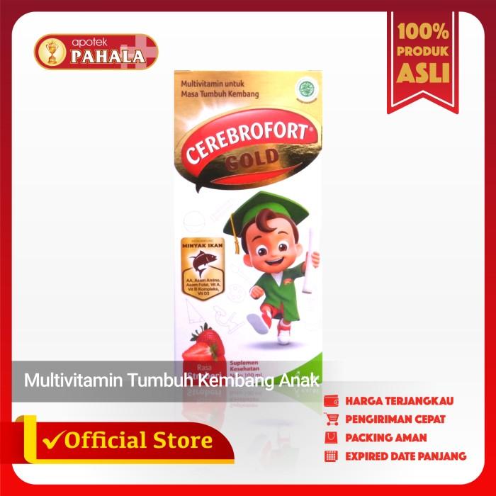 Gambar CEREBROFORT GOLD 100ML dan 200ML | Multivitamin Tumbuh Kembang Anak - STRAWBERRY 100 dari Apotek Pahala Bukit Palma undefined Tokopedia