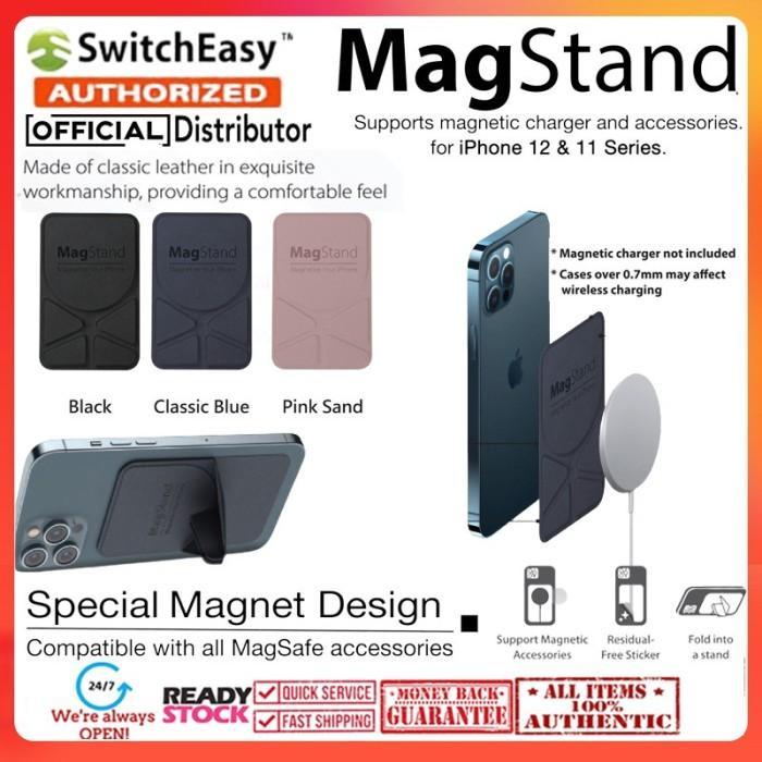 Gambar Case Compatible for iPhone 12 Pro Max Mini SWITCHEASY MagSafe MagStand Leather Protective Cover Casing - Black dari Supcase Official ID undefined Tokopedia