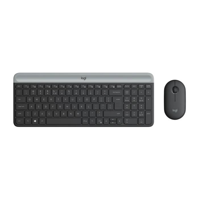 Gambar Keyboard Mouse Logitech MK470 Slim Wireless Combo 1000DPI - MK 470 - BLACK dari DBKlik Jakarta Kota Administrasi Jakarta Pusat Tokopedia