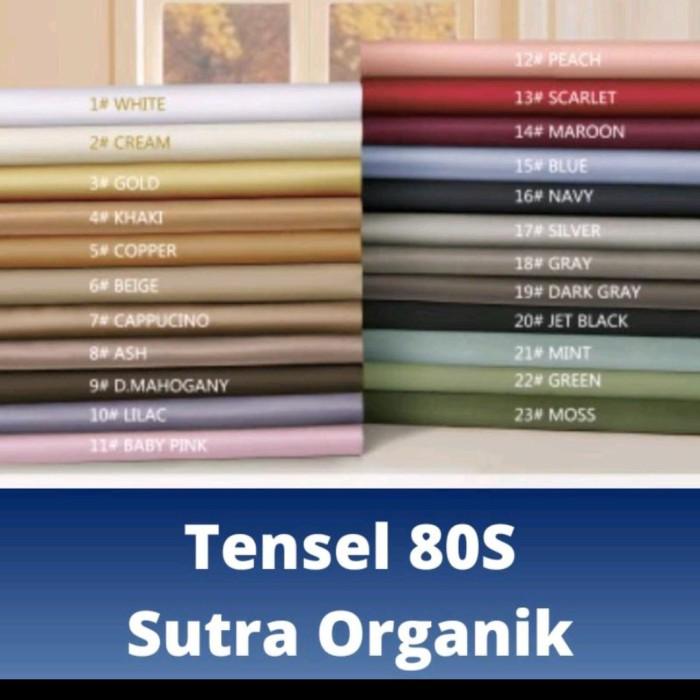 Gambar Sale - Kain Bahan Sprei Tencel Polos Tbk - Beige dari bonefit undefined Tokopedia