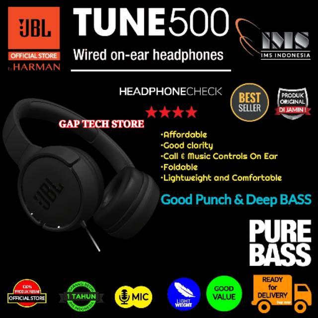 Jbl Tune 500 T500 Successor T450 T 450 Wired On-ear Headphones