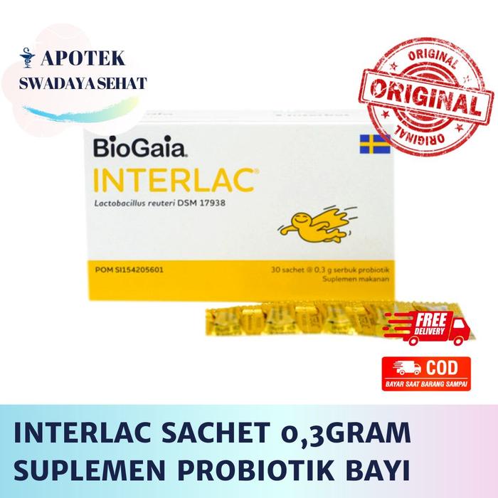 Jual INTERLAC SACHET 0.3GR Strip Ecer - Interlak Suplemen Probiotik ...