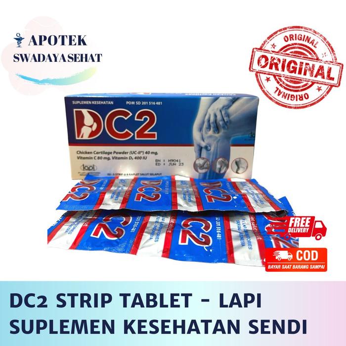 Gambar DC2 Strip Tablet - Suplemen Kesehatan Sendi Tulang Vitamin - 2 TAB dari BioLife.id undefined Tokopedia