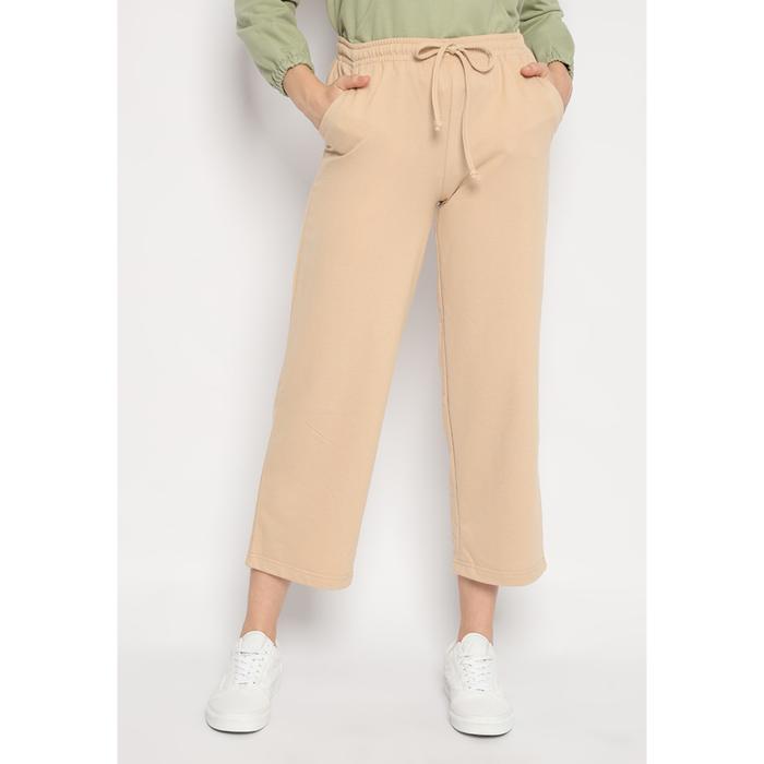Gambar Ultraviolet Terry Drawstring Pants 859 Beige - Pants Terry Wanita Kasu - Beige, M/L dari Ultraviolet Girl undefined Tokopedia