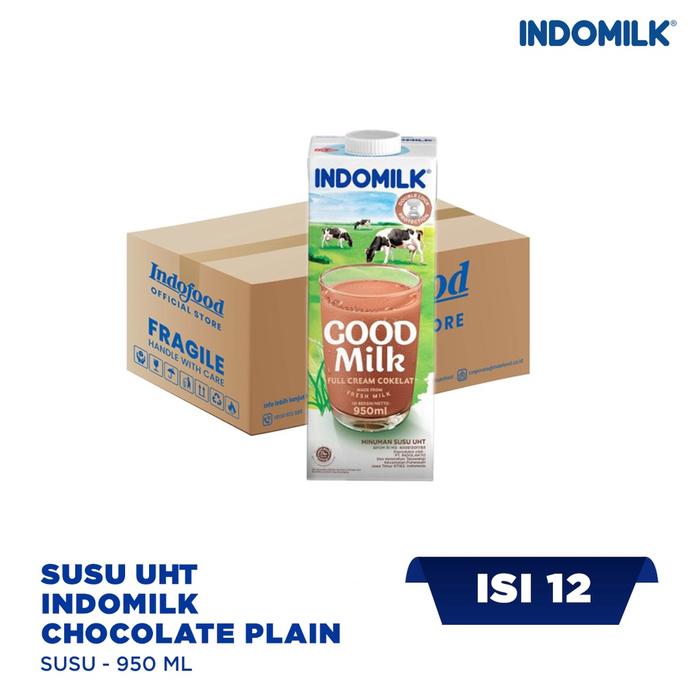 Gambar Jual 1 ctn - Susu UHT Indomilk GoodMilk 950mL Chocolate Murah dari esmeray_st0re undefined Tokopedia