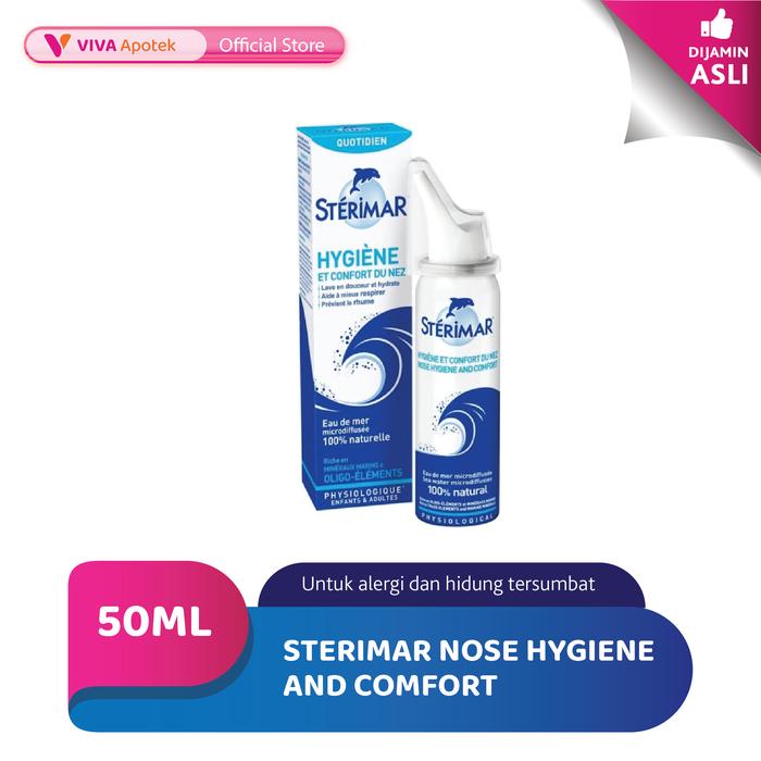 Gambar Sterimar Nose Hygiene And Comfort Membersihkan Hidung - 50ml dari VIVA APOTEK undefined Tokopedia