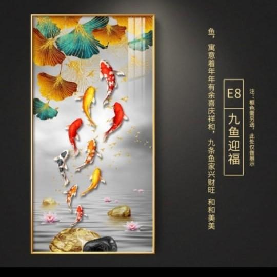 Gambar Hiasan Pajangan Dinding Kuda Dan Ikan Painting Diamond Cristal 5d Crystal Porcelain Luxury - Ginkgo koi dari Fire Dragons undefined Tokopedia