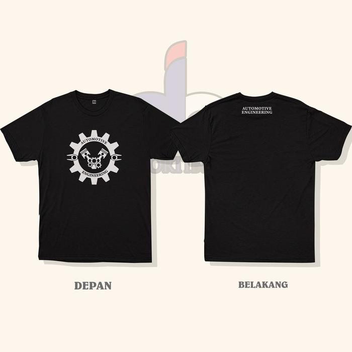 Gambar KAOS TEKNIK AUTOMOTIVE ENGINERING / TEKNIK OTOMOTIF KAOS LENGAN PENDEK - Hitam, S dari DB CLO undefined Tokopedia