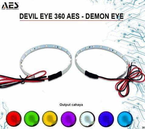 Gambar Lampu LED DEVIL EYE DEMON EYES DE 360 projector hid biled bi led - Devil ICE BLUE dari KUS Indonesia Official undefined Tokopedia