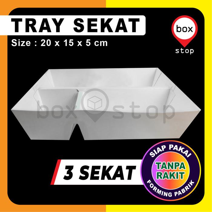 Gambar Paper Food Tray - Paper Tray Makanan - XL - PUTIH - SEKAT 3 dari Box Stop undefined Tokopedia