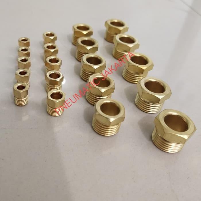 Jual COMPRESSION BUSHING NEPPLE FITTING PA-6 / LUBRIKASI PELUMAS OLI ...