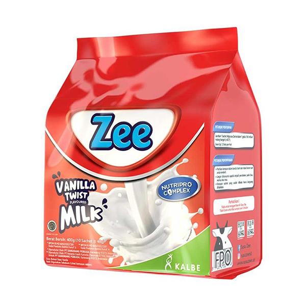 Promo Harga ZEE Susu Bubuk Vanilla Twist per 10 sachet 40 gr - Tokopedia