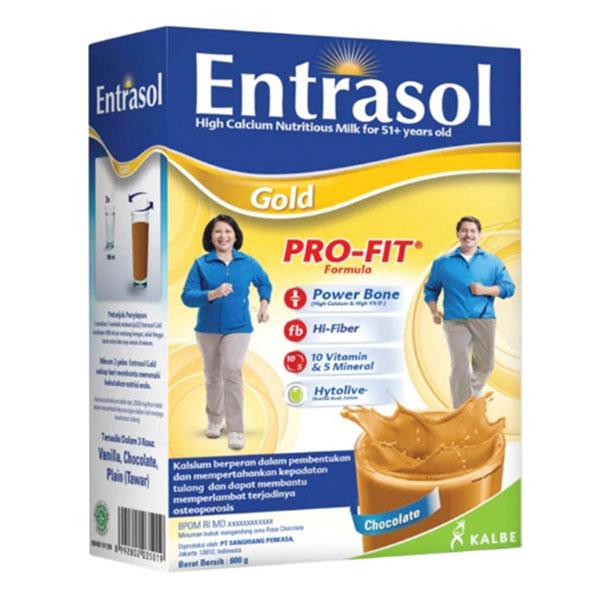 Promo Harga Entrasol Gold Susu Bubuk Chocolate 600 gr - Tokopedia