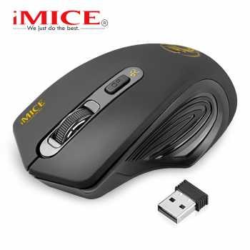 Gambar iMice Wireless Gaming Mouse 2000 DPI Normal Version - 1800 - Black - Black, Normal Version dari Tory n Co undefined Tokopedia