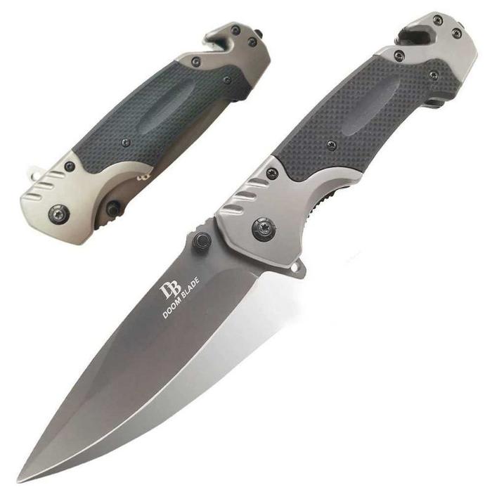Gambar BROWNING Pisau Lipat Outdoor Portable Knife Survival Tool - 440C dari tokoGiya. undefined Tokopedia