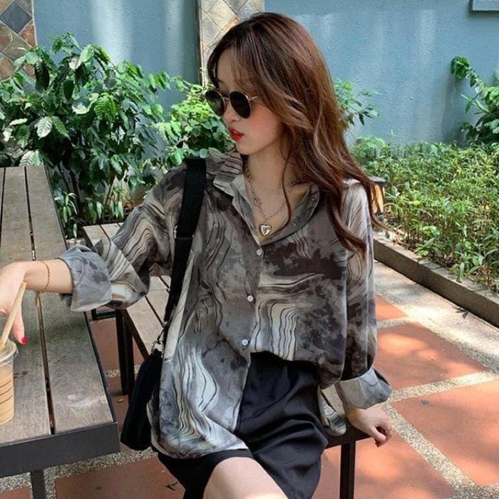 Gambar UB826 RD FASHION - KEMEJA LALUNA VINTAGE dari Avisha Bertoldi11 undefined Tokopedia