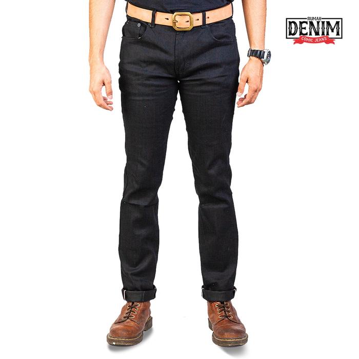 Jual Comic Jeans Black Jeans Naomi 14 Oz Selvedge Accent