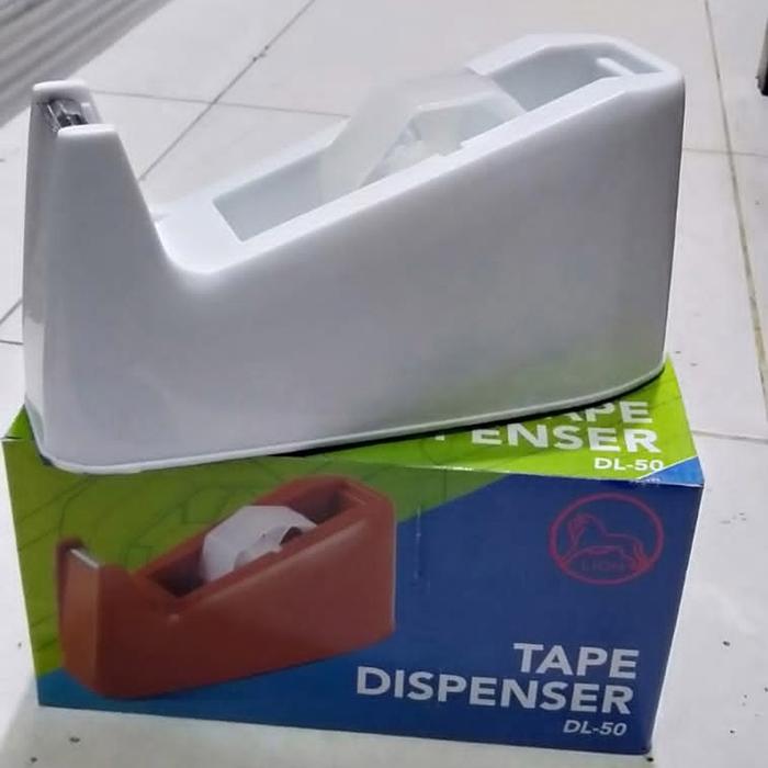 Gambar Tape Dispenser Lion DL-50 Besar - putih dari MM STATIONERY_NEW undefined Tokopedia