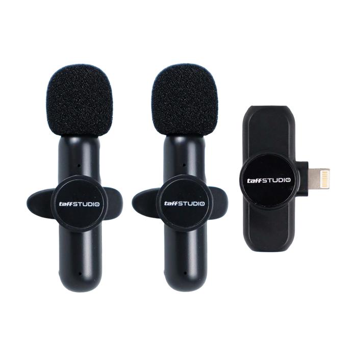 Gambar Mic Clip On Wireless Lavalier Portable Microphone USB Lightning Type C - 2 Mic iPhone dari Geylang Serai undefined Tokopedia