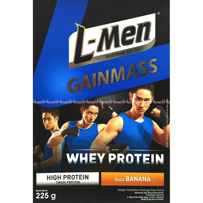 Gambar L-men Gainmas 225gr Whey Protein Rasa Banana High Protein Susu lmen dari JB reff undefined Tokopedia