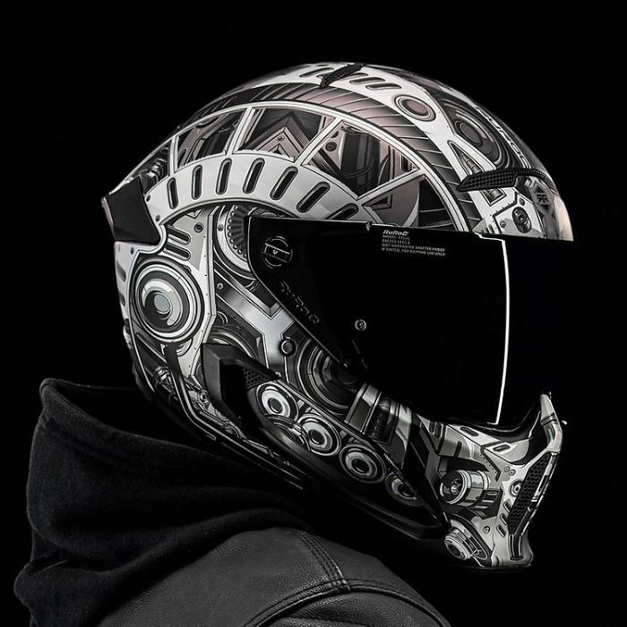 Gambar Ruroc Atlas 2.0 Mech Carbon Helmet, Helm Motor - XL dari Kimkom Garage undefined Tokopedia