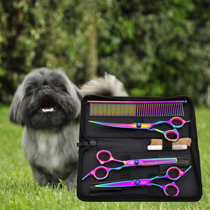 Gambar Pet Hair Clipper Trimmer Comb Set Gunting Cukur Sisir Grooming Anjing - Multi Warna dari ELDI ID undefined Tokopedia