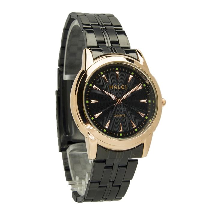 Gambar Jam Tangan Wanita Halei 348 Original Fashion Hitam Rosegold Made Japan - Medium 3,5cm dari mixstore1 undefined Tokopedia