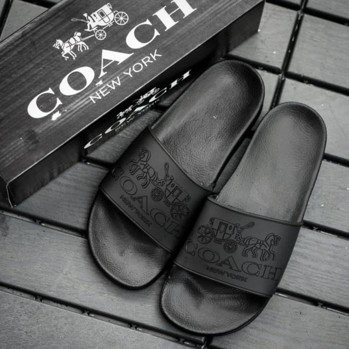 Gambar Sandal Coach New York Full Black Original Sandal Slide Pria dari Azkadinajaya undefined Tokopedia