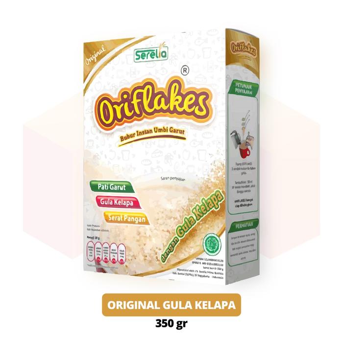 Gambar Oriflakes - Bubur Instan Umbi Garut Rasa Orginal Plain 350gr - PALM SUGAR dari moreenafood undefined Tokopedia