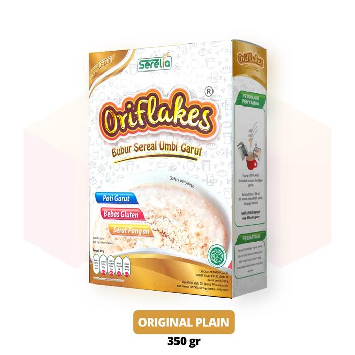 Gambar Oriflakes - Bubur Instan Umbi Garut Rasa Orginal Plain 350gr - PLAIN dari moreenafood undefined Tokopedia