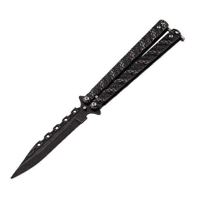 Gambar HTGO Pisau Lipat Folding CS GO Balisong Butterfly Hunting Knife - C60 dari renishaa undefined Tokopedia