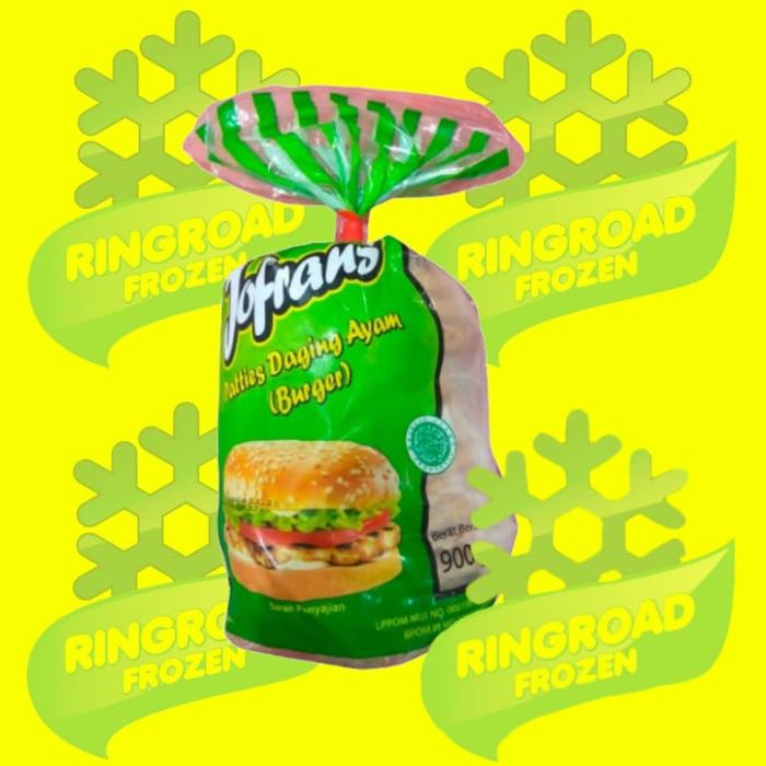Gambar JOFRANS PATTIES DAGING AYAM 900 GR - 15 PCS - DEFAULT dari RINGROAD FROZEN_NEW undefined Tokopedia
