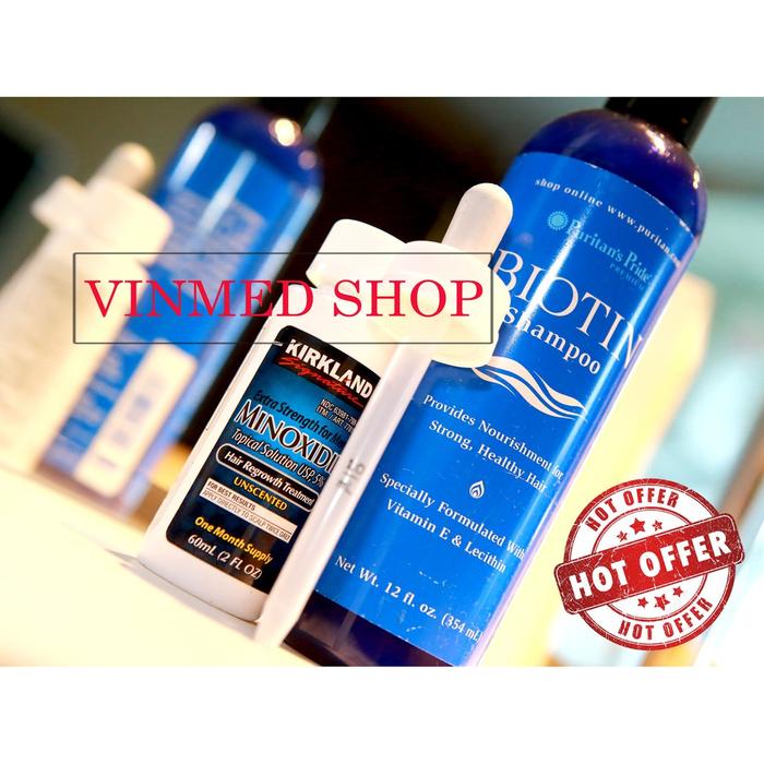 Gambar Kirkland Minoxidil 5Shampoo Biotin Made In Usa Free Pipet Original dari CV zaltana undefined Tokopedia