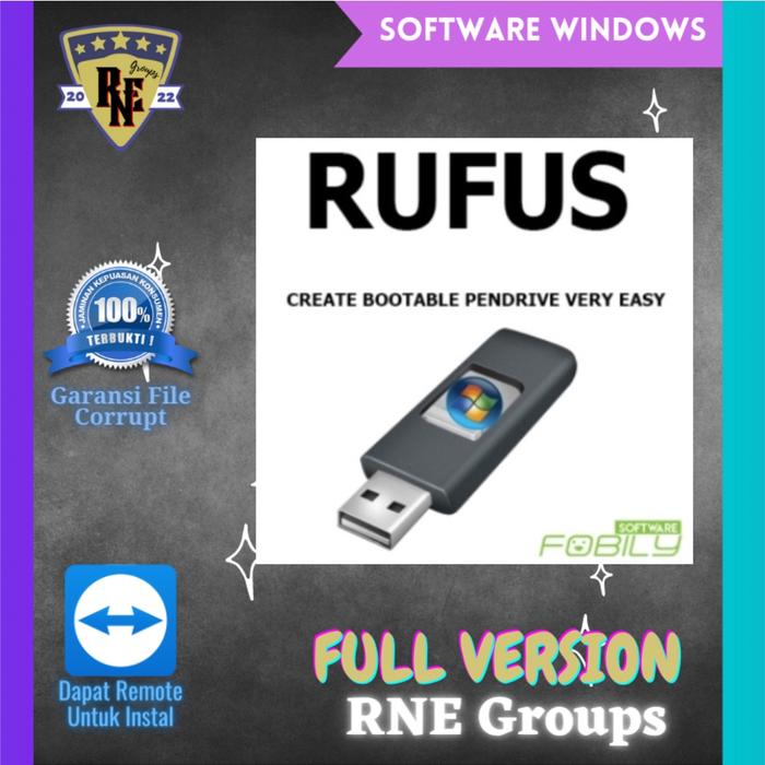 Gambar Rufus 3.18.1877 Software PC Full Version dari RNE Percetakan Official undefined Tokopedia