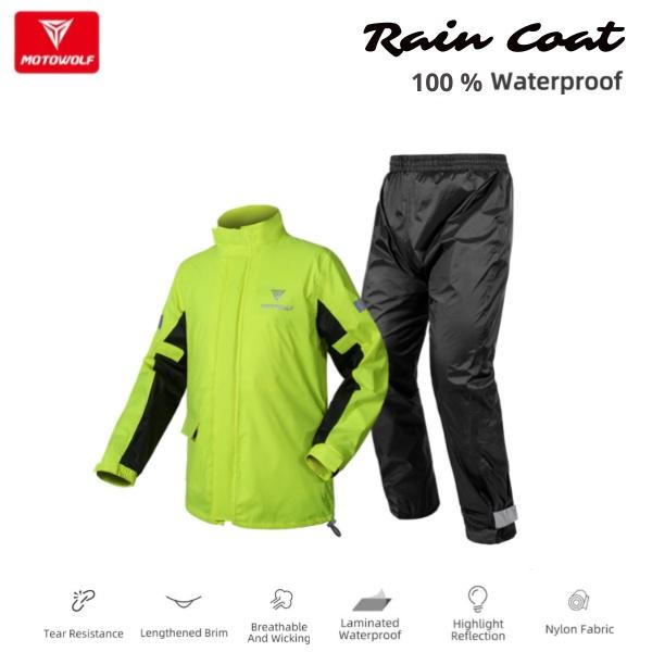 Gambar Jas Hujan Motor Motowolf Raincoat Anti Bocor Premium Original - Hijau, M dari sulastri15 shop undefined Tokopedia