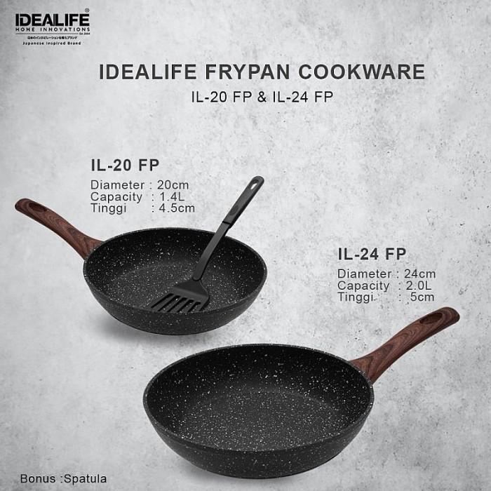 Gambar IDEALIFE Frypan - Panci Penggorengan 20 / 24 cm IL-20FP IL-24FP - 20 Cm dari Sajun Electronic Tangerang undefined Tokopedia