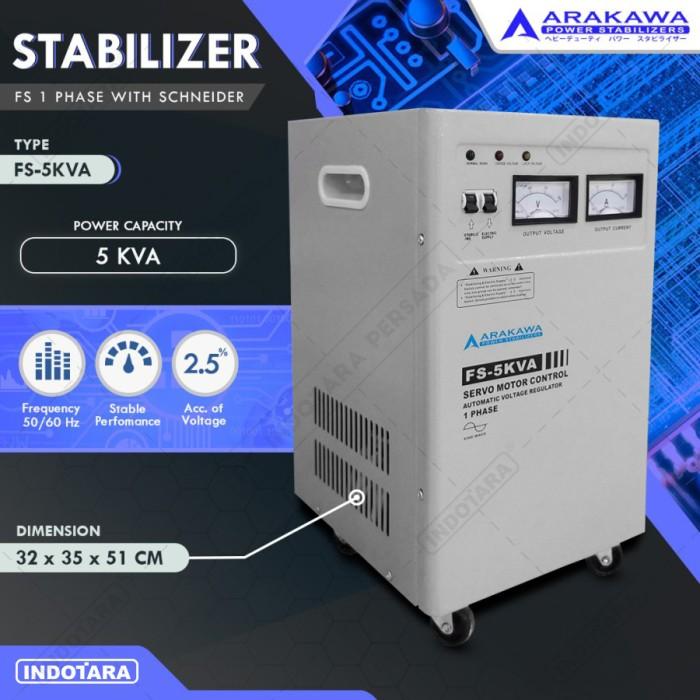 Gambar sale STABILIZER ARAKAWA FS 1 PHASE FS-5KVA berkualitas dari C Pyu undefined Tokopedia