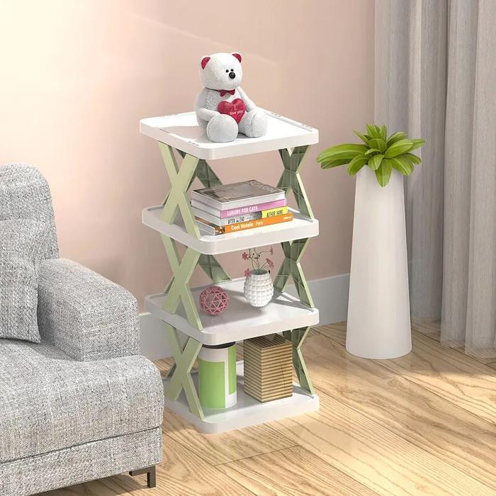 Jual Household Folding Shoe Cabinet Multi-layer Simple Shoe Rack