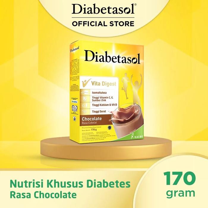 Gambar DIABETASOL 170 GR -  SUSU DIABETES - Coklat dari Toko Makmur Bulan undefined Tokopedia