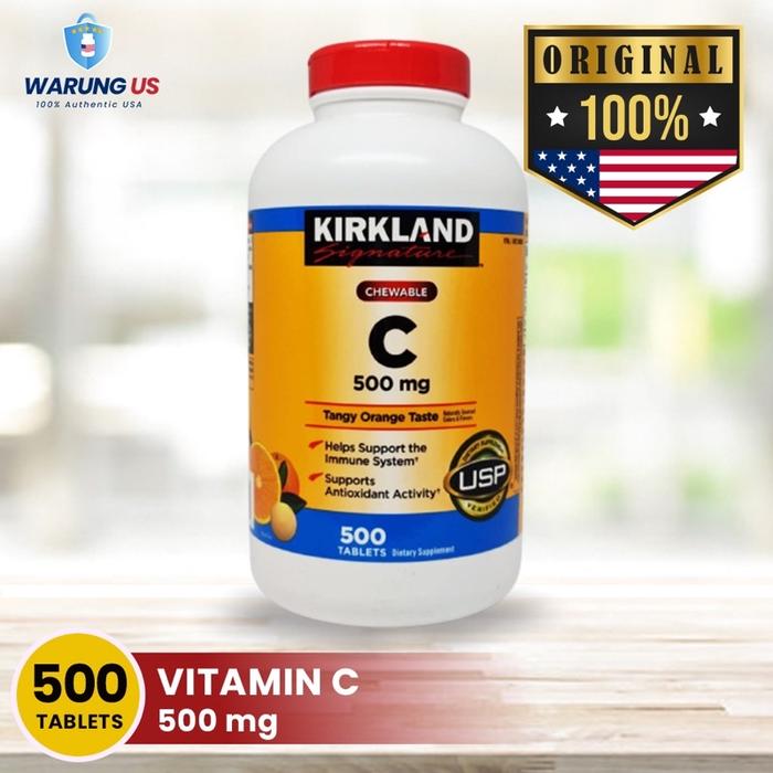 Gambar Kirkland Vitamin C 500mg Chewable Import USA 500tablets dari yaila, toko undefined Tokopedia
