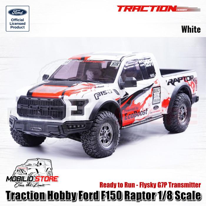 Gambar Traction Hobby Ford F150 Raptor 1/8 Scale RTR RC Crawler Adventure Car - White dari Gulaet Store undefined Tokopedia