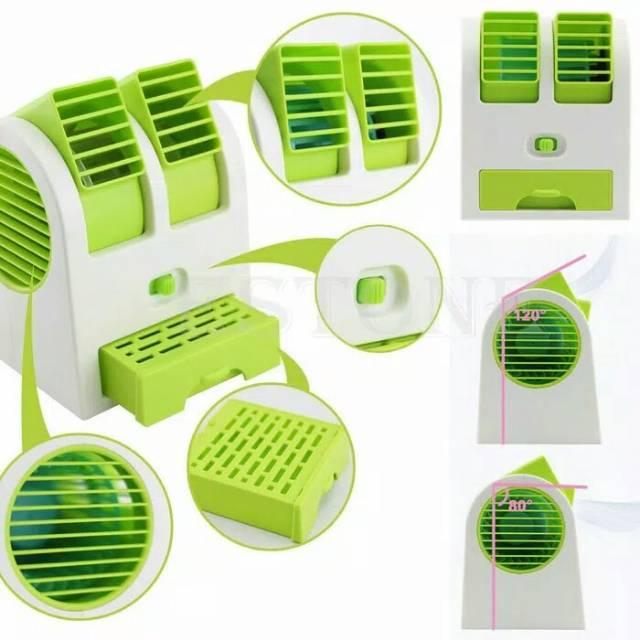 Gambar AC Duduk Mini Portable Double Cooler Fan Kipas Angin Aroma Terapi dari warkop kuningan undefined Tokopedia